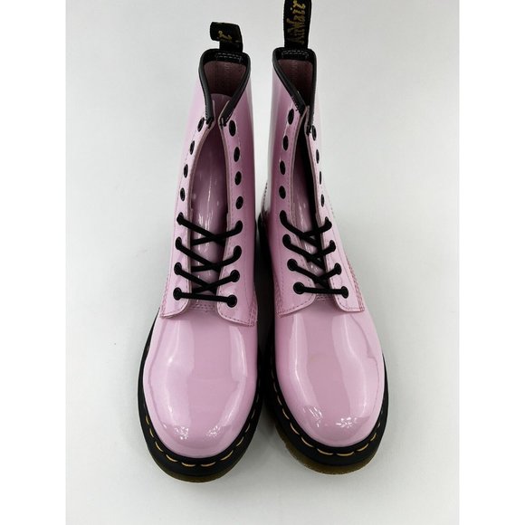 Dr Martens 1460 Pink Patent Leather Women's Size 10 Combat Boots 26425 42EU/8UK - Picture 9 of 12